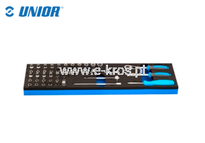 Zestaw kluczy nasadowych 1/4" 45szt. wkładka Unior