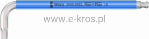 Klucz imbusowy z kulką  10.0x224mm Multicolour Wera 