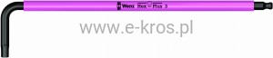 Klucz imbusowy z kulką  3.0x123mm Multicolour HF Wera 