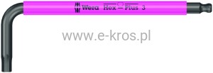 Klucz imbusowy z kulką  3.0x71mm Multicolour SPKS Wera 