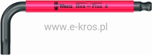 Klucz imbusowy z kulką  6.0x100mm Multicolour SPKS Wera