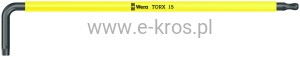 Klucz trzpieniowy z kulką TORX  15x123mm Multicolour SPXL Wera 