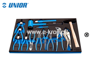 Zestaw szczypiec i młotków wkładka 14szt. Unior