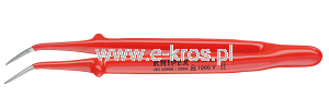 PINCETA PRECYZYJNA VDE 150MM WYGIĘTA 45 st.