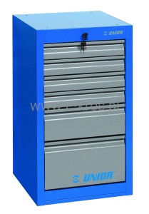 Szafka narzędziowa 475x650x870mm 6 szuflad Unior