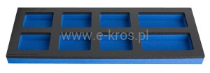 Wkładka SOS do dużej szafki narzędziowej 8 przegródek 562x205x40mm Unior