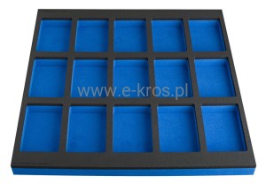 Wkładka SOS do dużej szafki narzędziowej 15 przegródek 562x570x40mm Unior