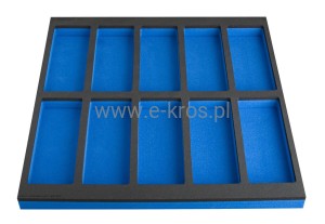Wkładka SOS do dużej szafki narzędziowej 10 przegródek 562x570x40mm Unior