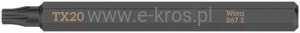Końcówka TX20 x 70mm 867 S Wera