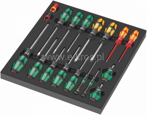 Zestaw wkrętaków na wkładce 18 szt. Wera