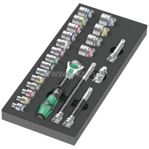 Zestaw narzędzi Zyklop 3/8" 8000 B na wkładce - 23el. Wera 