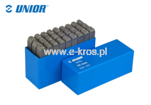 Zestaw znaczników literowych  10mm 27el. Unior