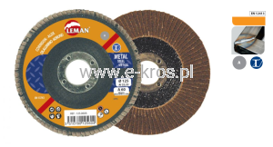 Tarcza listkowa 125x22,23mm A-120 wypukła