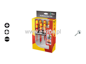 Zestaw wkrętaków VDE 7szt. SL/PH/PZ/S 160iS Wera