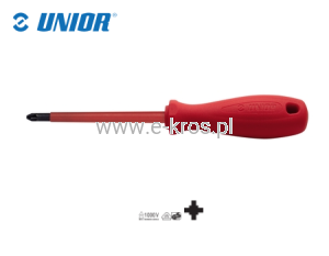 Wkrętak krzyżowy VDE PZ1x80mm Unior