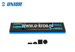 Zestaw pilników na wkładce 4szt. Unior