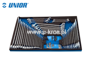 Zestaw kluczy na wkładce 63szt. Unior