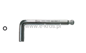 Klucz imbusowy z kulką  3.0/71mm krótki PKS Wera