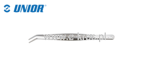 Pinceta precyzyjna wygięta 155mm Unior