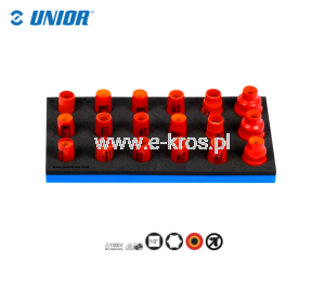 Zestaw nasadek 1/2"  8-32mm 18szt. VDE Unior