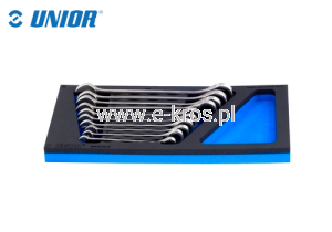 Zestaw kluczy płasko-oczko. 10szt. wkładka Unior