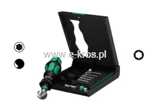 Zestaw pogłębiaczy z ręk. i uchwyt. 8el. 1-ostrz.