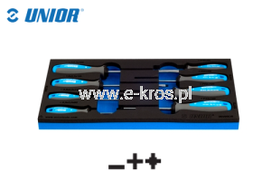 Zestaw wkretaków SL/PH/PZ 8szt. na wkładce Unior
