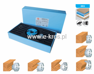 Głowica frezarska + komplet 6 noży wymiennych