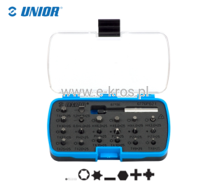 Zestaw końcówek 21szt. Unior