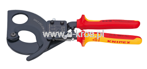 NOŻYCE DO KABLI 280MM Z MECHANIZMEM ZAPADKOWYM