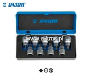 Zestaw nasadek 1/2" TX 9 szt. Unior