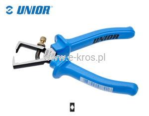 Szczypce do ściągania izolacji 160mm czarne Unior