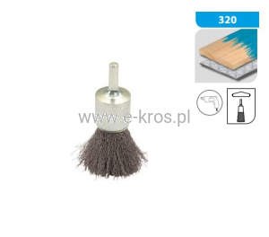 Szczotka pędzelek 25mm z trzpieniem 6mm