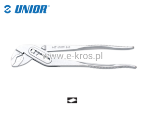 Szczypce nastawne 240mm chrom Unior