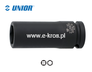 Nasadka udarowa 1/2" 19mm długa Unior