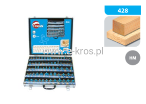 Zestaw frezów trzpieniowych widiowych 66szt.