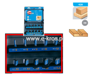 Zestaw frezów trzpieniowych widiowych 10szt.