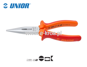 Szczypce tnące półokr. 170mm chwyt VDE Unior