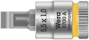 Nasadka 1/4" SL 1.2x6.5mm z pierścieniem Wera