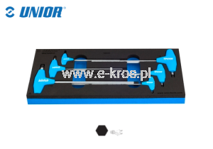 Zestaw kluczy imbus z uchwytem T 6szt. Unior