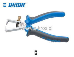 Szczypce do ściągania izolacji 160mm chrom Unior