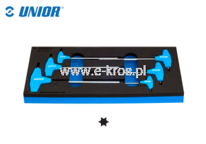 Zestaw kluczy TORX uchwyt T 6szt. wkładka Unior