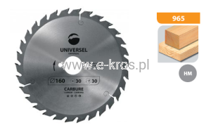 Piła tarczowa widiowa 230x30x30Z