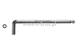 Klucz imbusowy z kulką  8.0/200mm długi PKL Wera