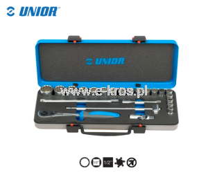 Zestaw nasadek 1/2" kaseta 10-32 (23szt.) Unior