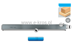 Nóż do strugarki 1050x30x3,0 HSS 18%