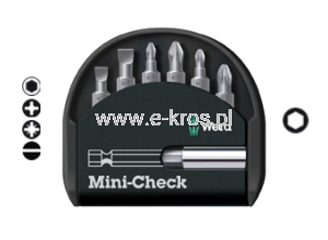 Zestaw końcówek z uchwytem  7el. Mini-Check