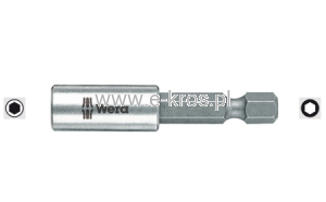 Uchwyt uniwersalny z magnes. 1/4''x 50mm Inox Wera