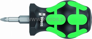 Wkrętak krzyżowy krótki PZ 2x25mm STUBBY Wera