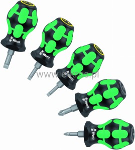 Zestaw wkrętaków krótkich 5szt. STUBBY Set 2 Wera